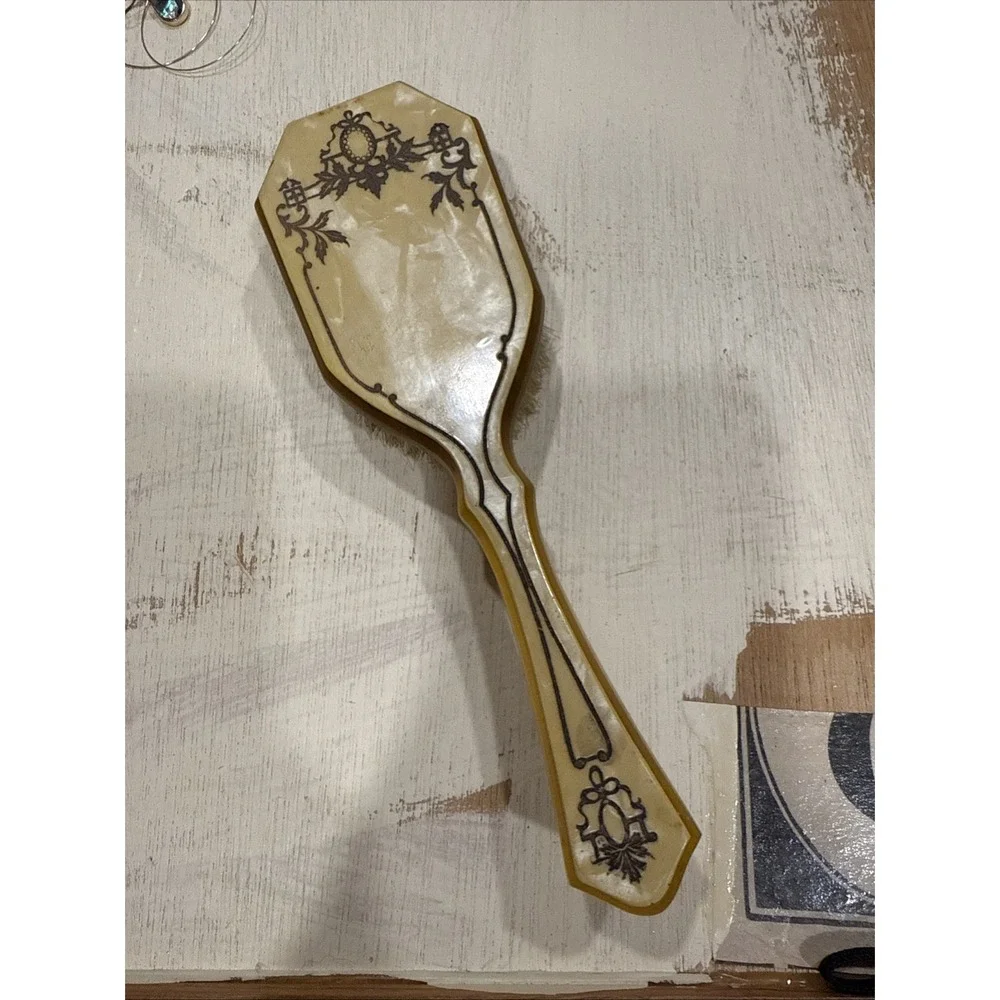 Acwalite Marbled Celluloid Vanity‎ Brush